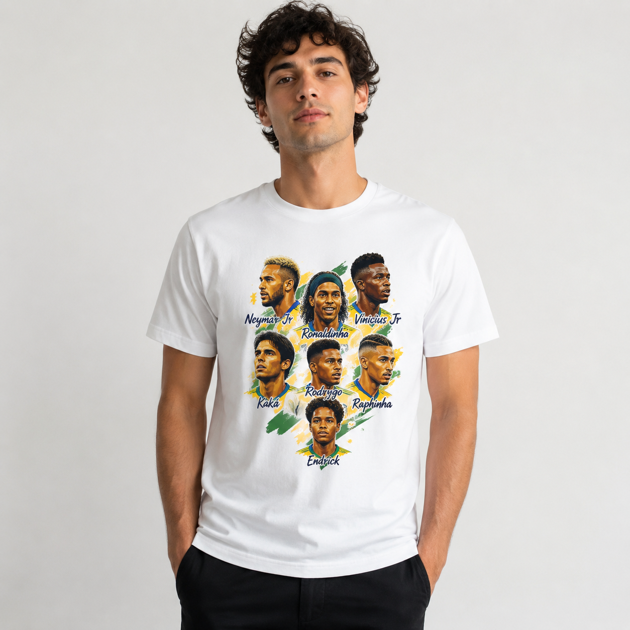 Brazilian Player Pure Cotton T-Shirt – Limited-Time Offer