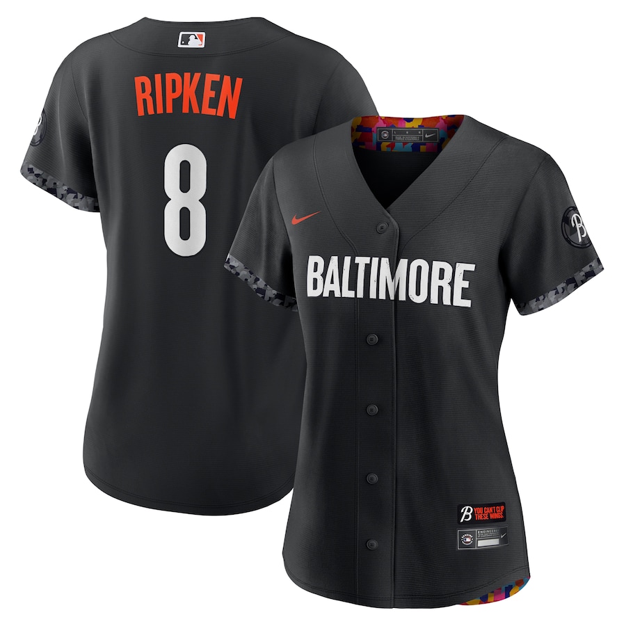 Cal Ripken Jr. Baltimore Orioles Women's City Connect Player Jersey Black
