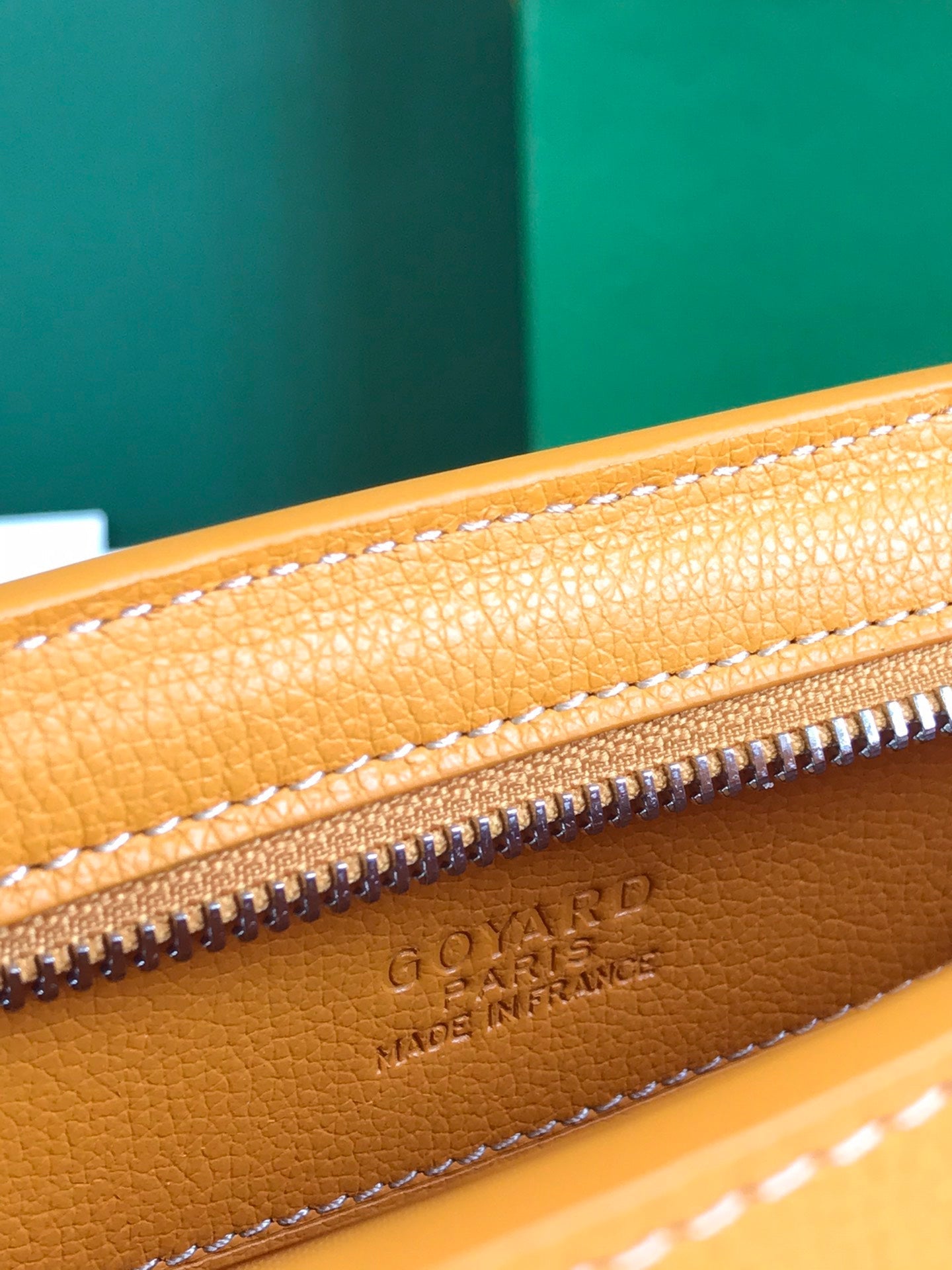 Goyard Hirondelle Bag 25 Cm Yellow Lambskin And Goyardine Canvas