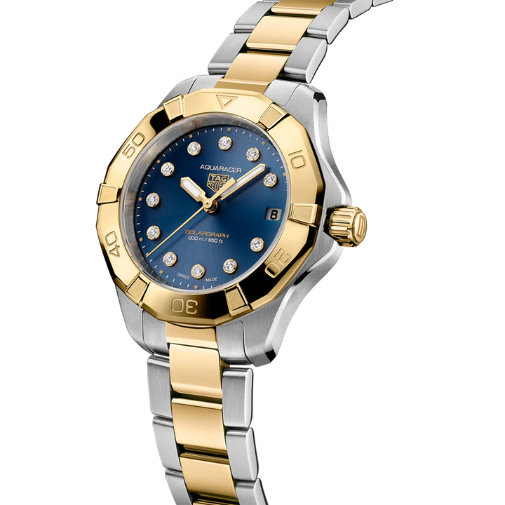 TAG Heuer Aquaracer Professional 200 Solargraph  Solar Quartz 34mm WBP1323.BB0004