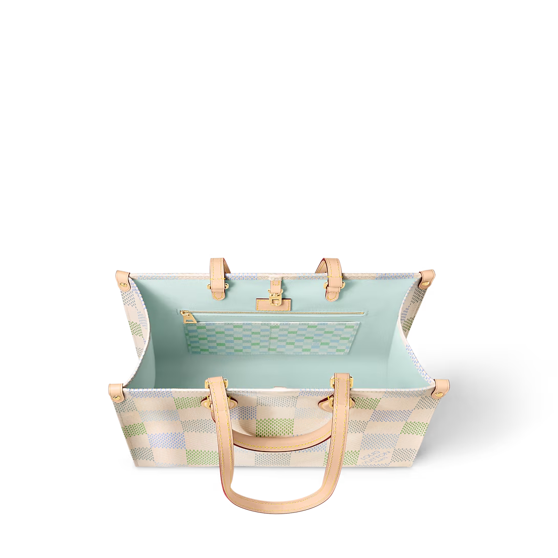 Louis Vuitton Onthego Mm Autres Toiles Damier Pistachio N40518 35Cm