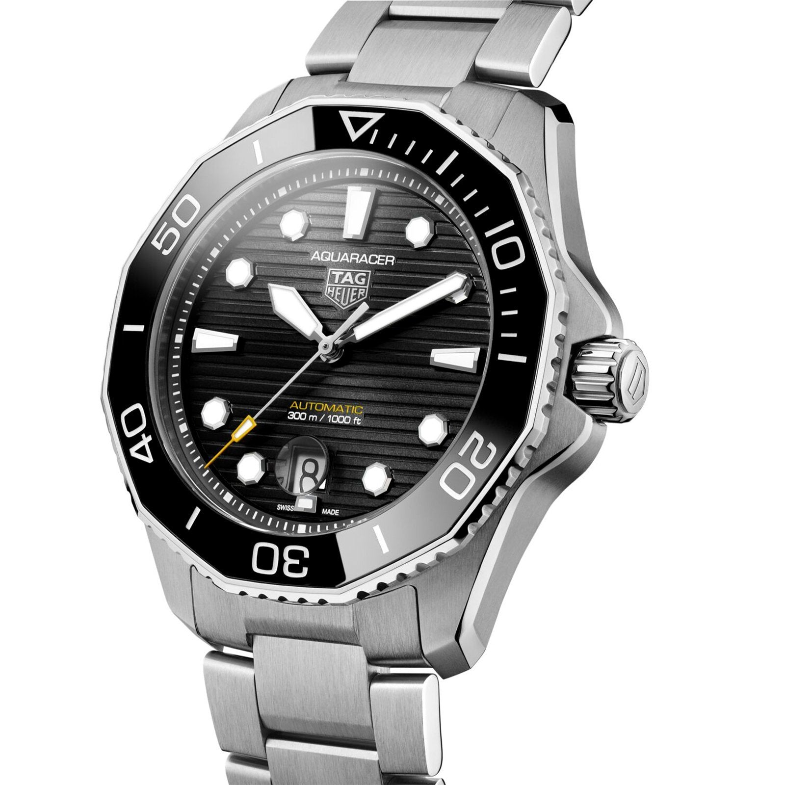 【Top replica】TAG Heuer Aquaracer Calibre 5 Automatic Mens Black Steel Watch