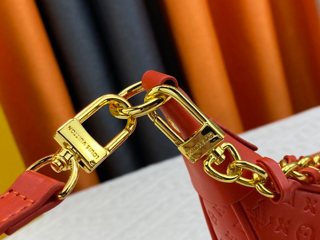 Louis Vuitton Loop Baguette Bag Red 23Cm M22594