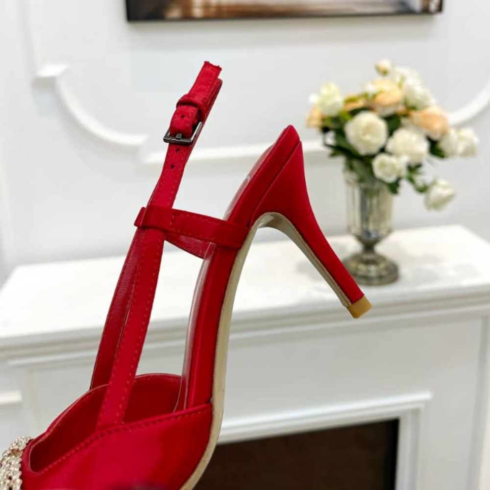 Valentino Garavani Vlogo Signature Patent Slingback Pump Red