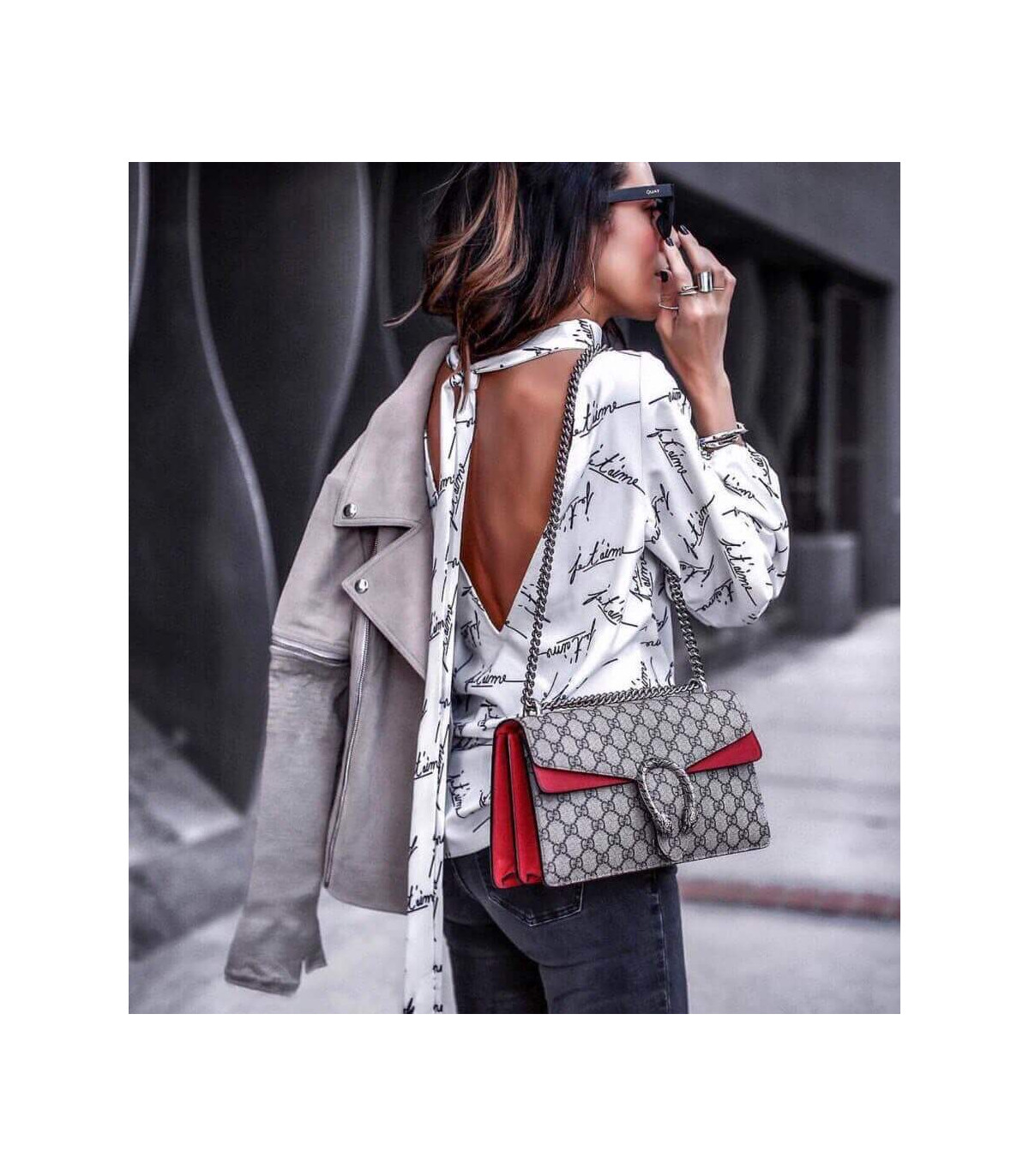 Gucci Dionysus Small GG Shoulder Bag Red