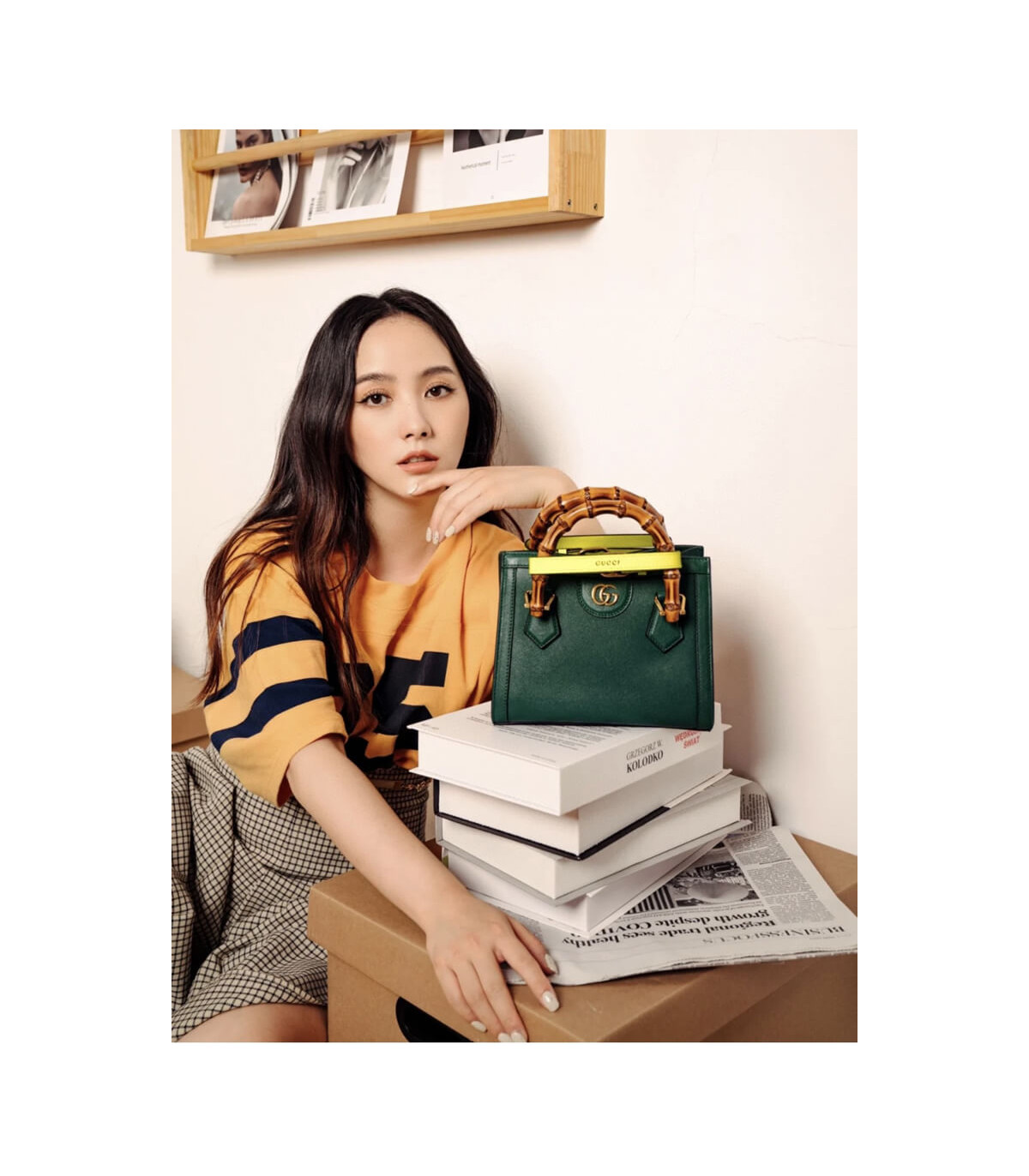 Gucci Diana Mini Tote Bag Green