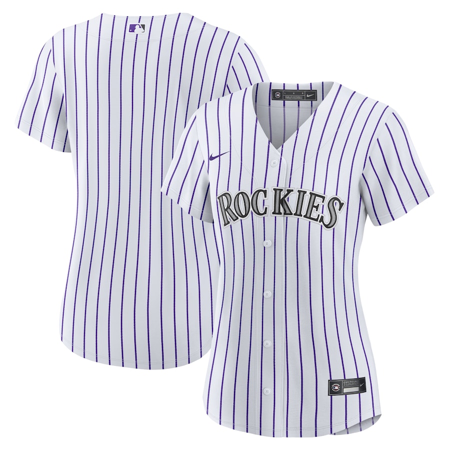 Colorado Rockies Women's Home Team Jersey White