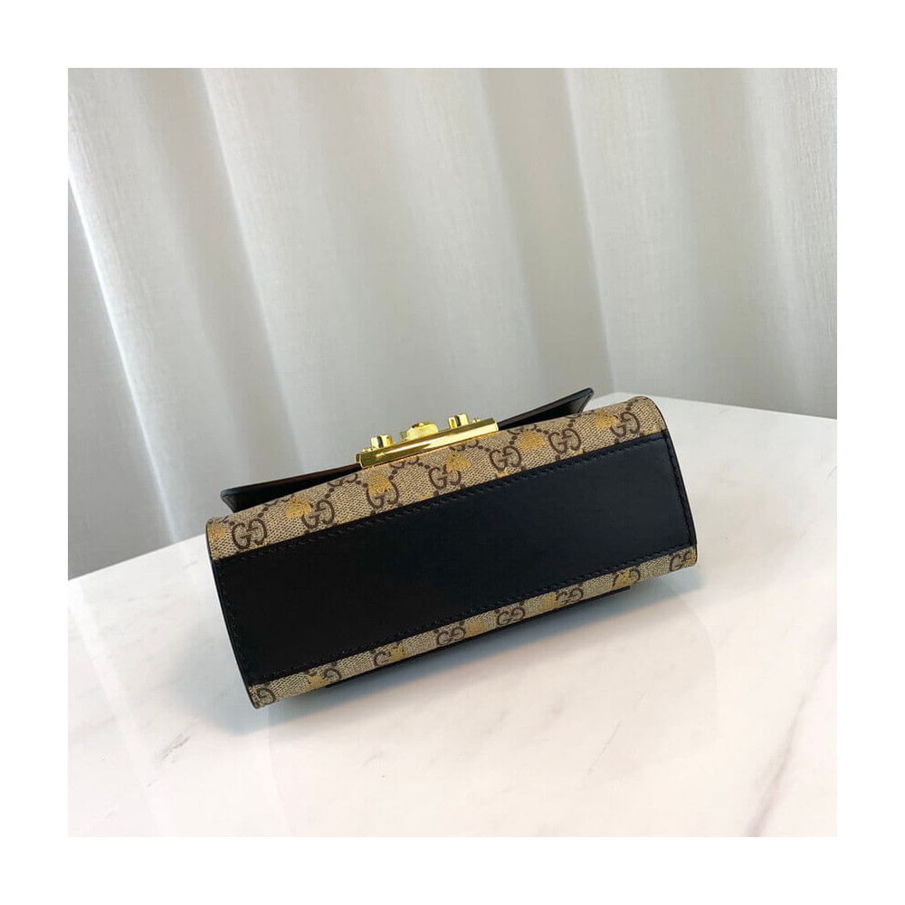 Gucci Padlock Small GG Bees Shoulder Bag