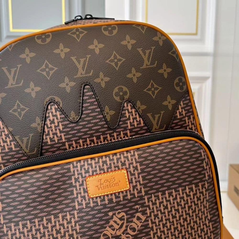 Louis Vuitton Nigo Monogram Reverse Canvas Backpack Brown 29Cm
