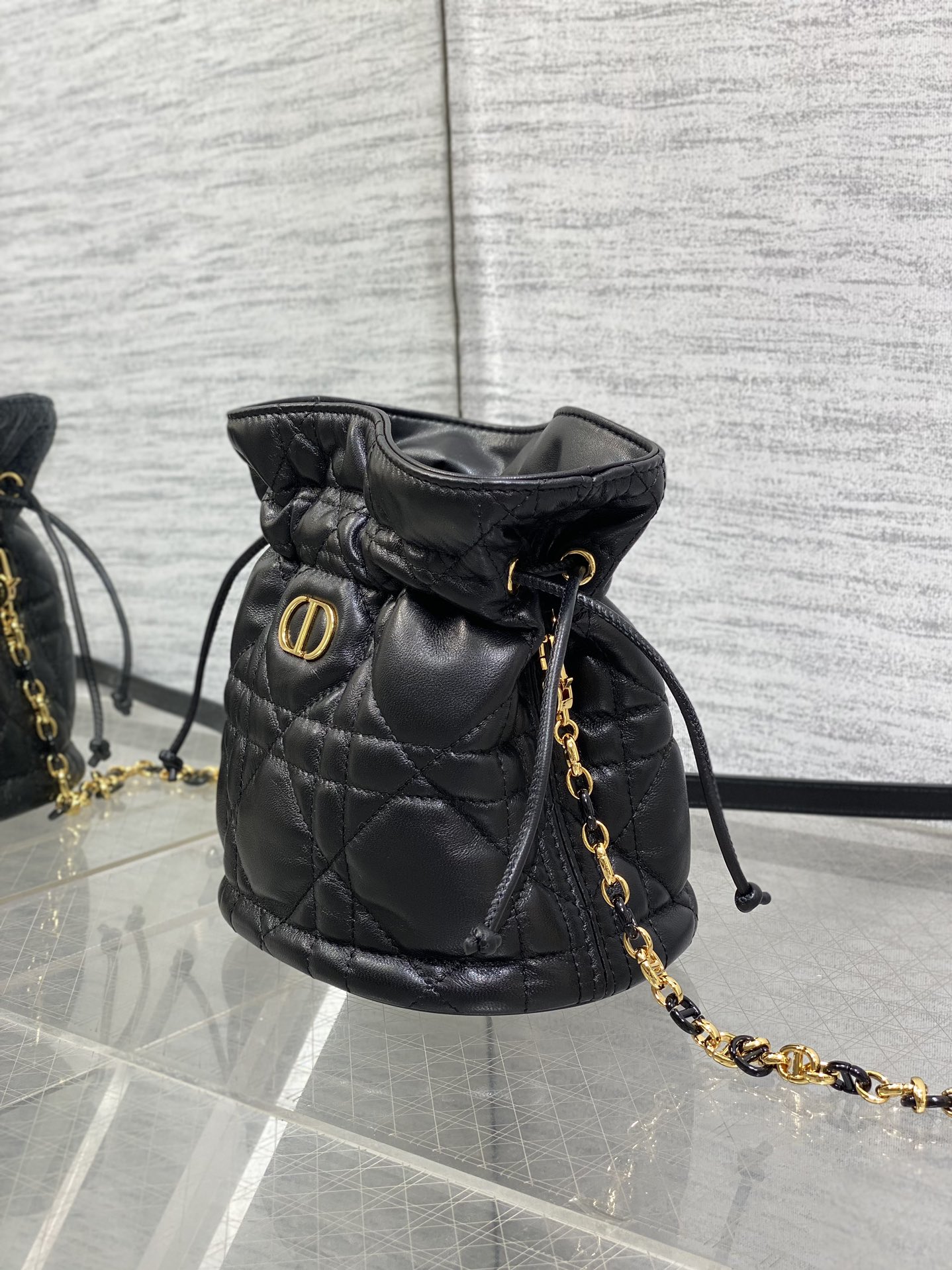 Miss Caro Mini Bucket Bag with Drawstring