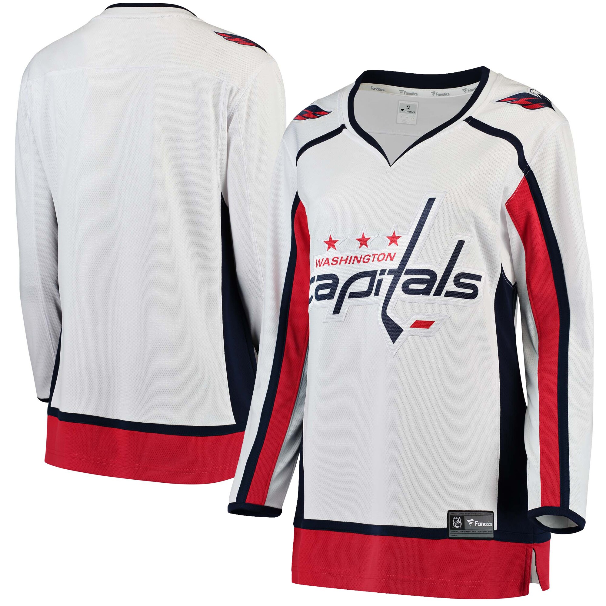 Washington Capitals Fanatics Women’s Away Breakaway Jersey – White