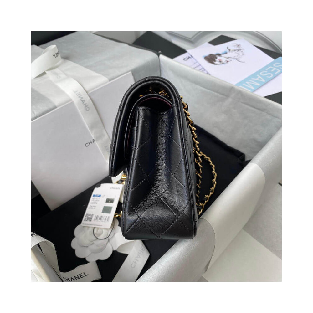Chanel Lambskin Small Double Flap Bag 23cm