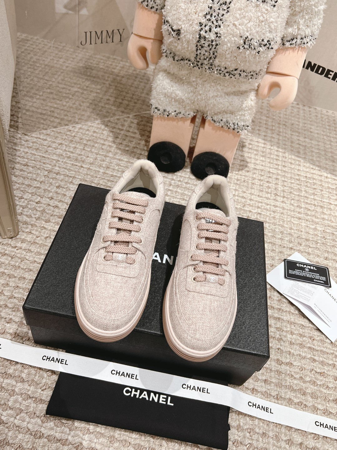 CHANEL Wool & Mixed Fibers Sneakers