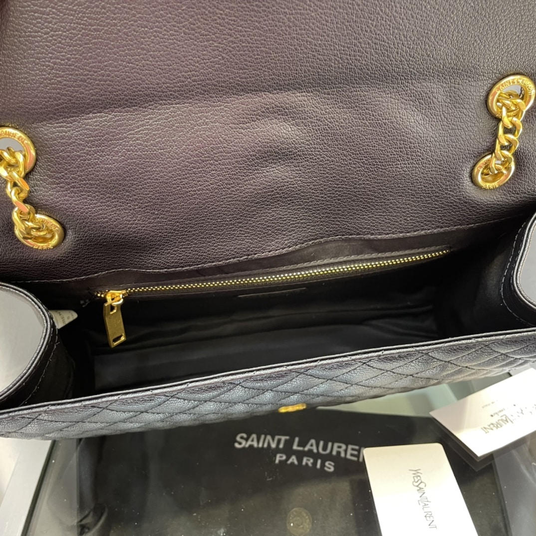 Saint Laurent Envelope Chain Bag In Mix Matelasse Grain De Poudre Embossed Leather 31Cm
