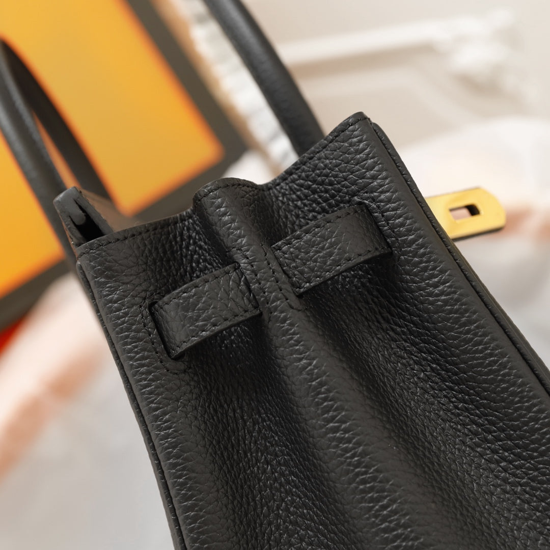 Hermes Birkin Bag 35 Black Togo Gold Hardware