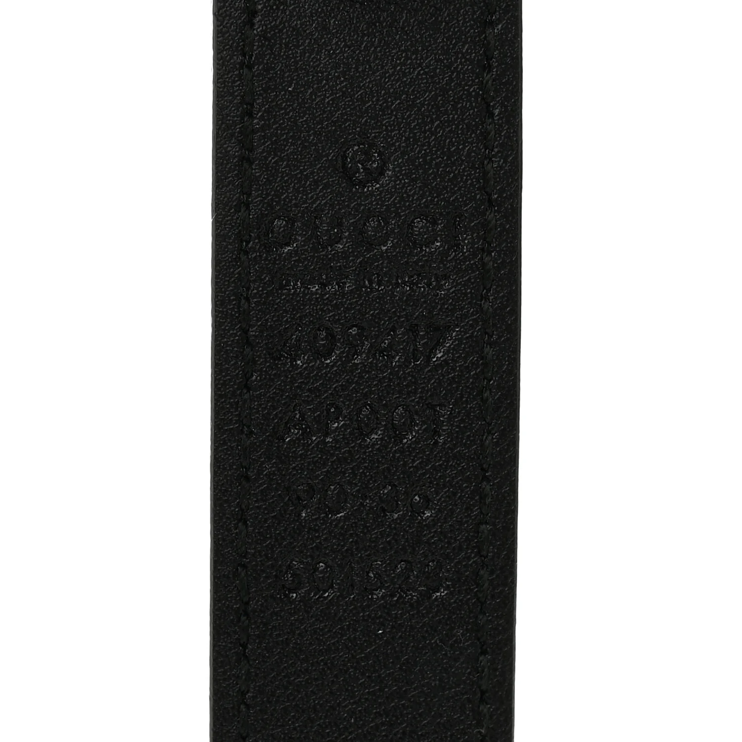 Calfskin Double G 20mm Belt 90 36 Black