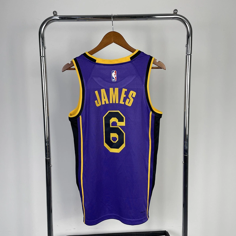 2023 NBA Lakers 6 JAMES Basketball Jersey