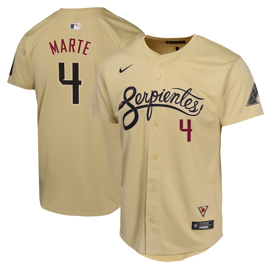 Ketel Marte Arizona Diamondbacks Youth City Connect Limited Player Jersey Sand