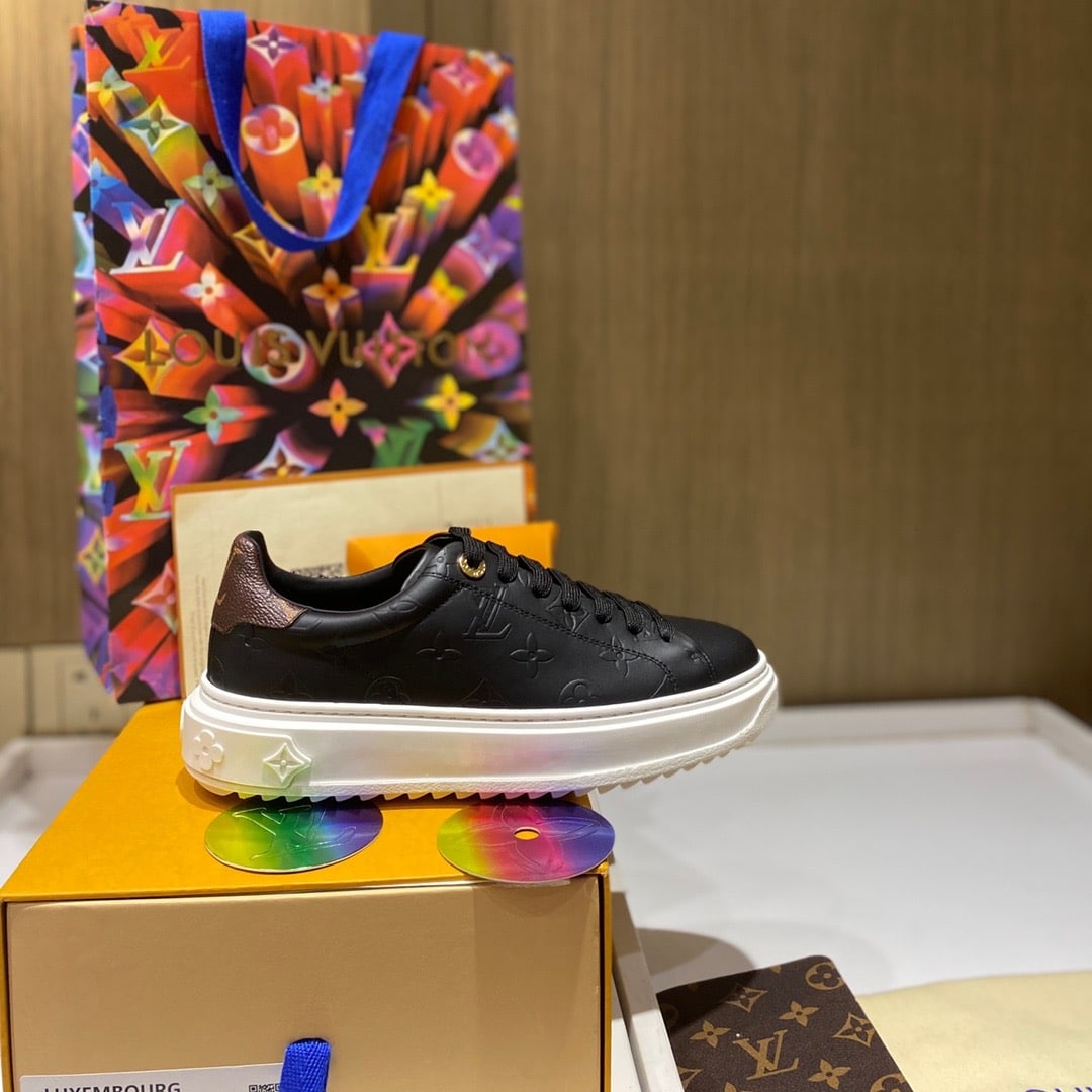 Louis Vuitton Time Out Sneaker Monogram Black