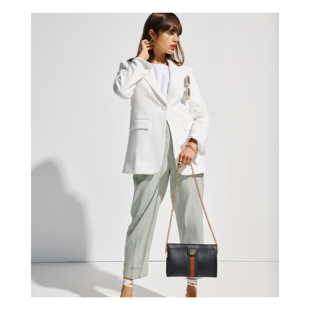Gucci Ophidia Small Shoulder Bag in Black Leather