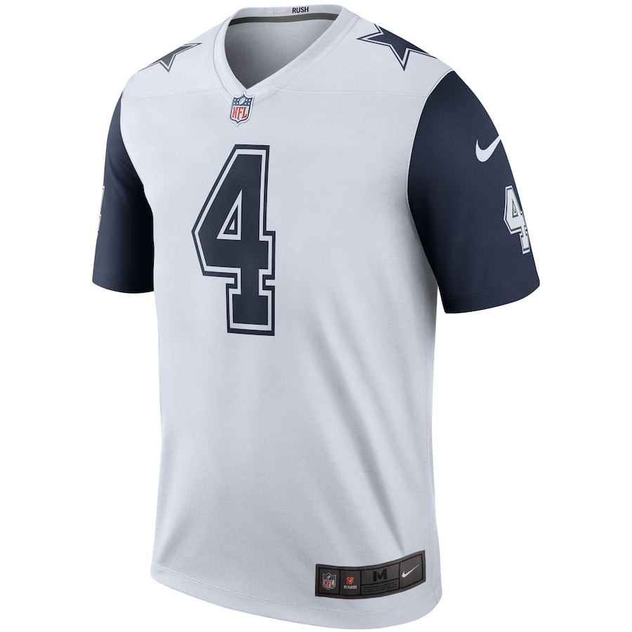 Dak Prescott 4 Dallas Cowboys Color Rush Legend Player Jersey - White