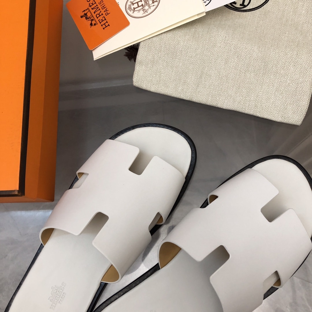 Hermes Izmir Sandal White