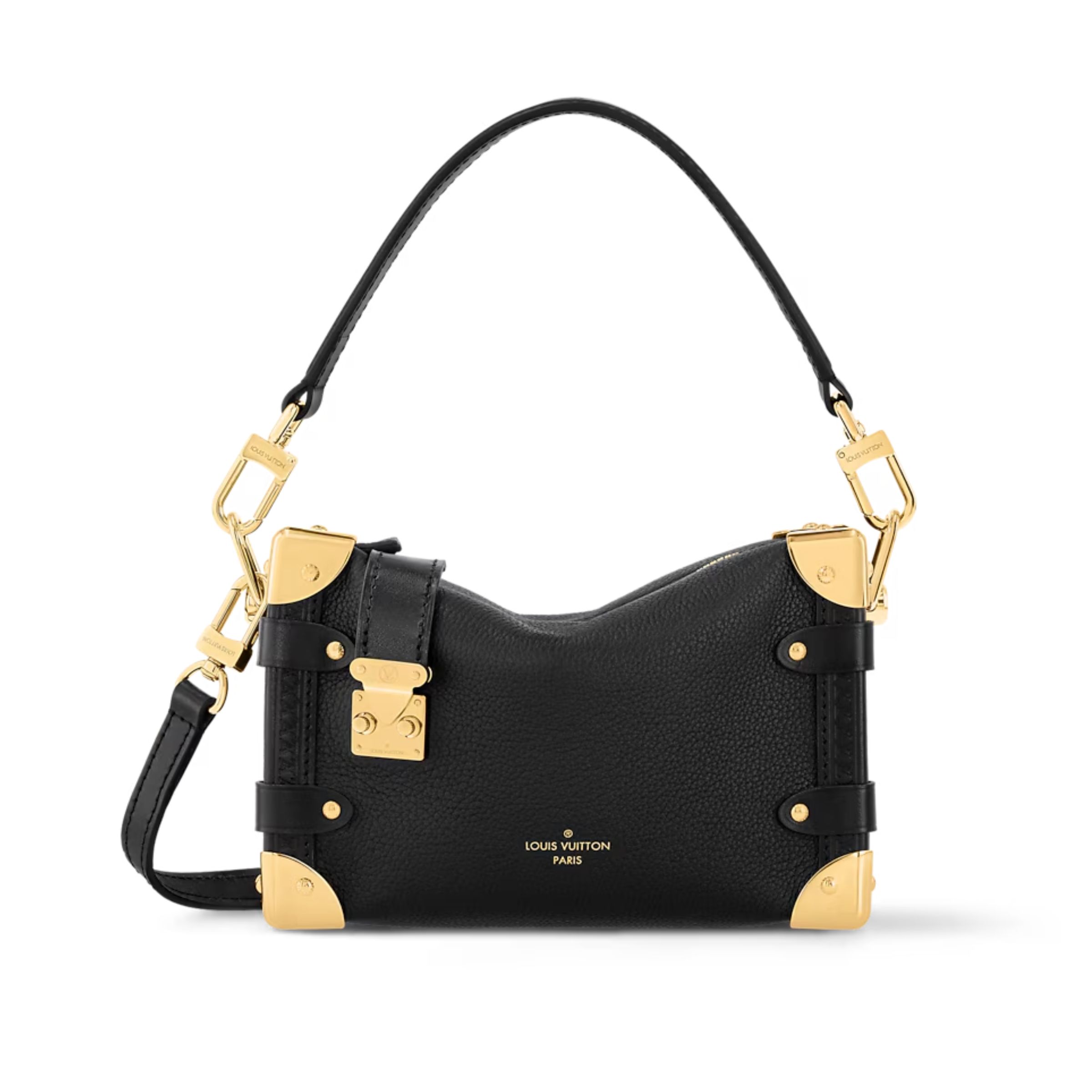 Louis Vuitton PM Side Trunk Bag Black 19cm M23817