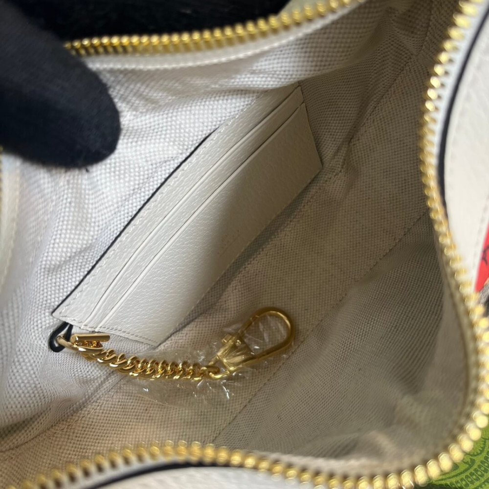Gucci Half-Moon-Shaped Mini Bag with Interlocking G Animal Print
