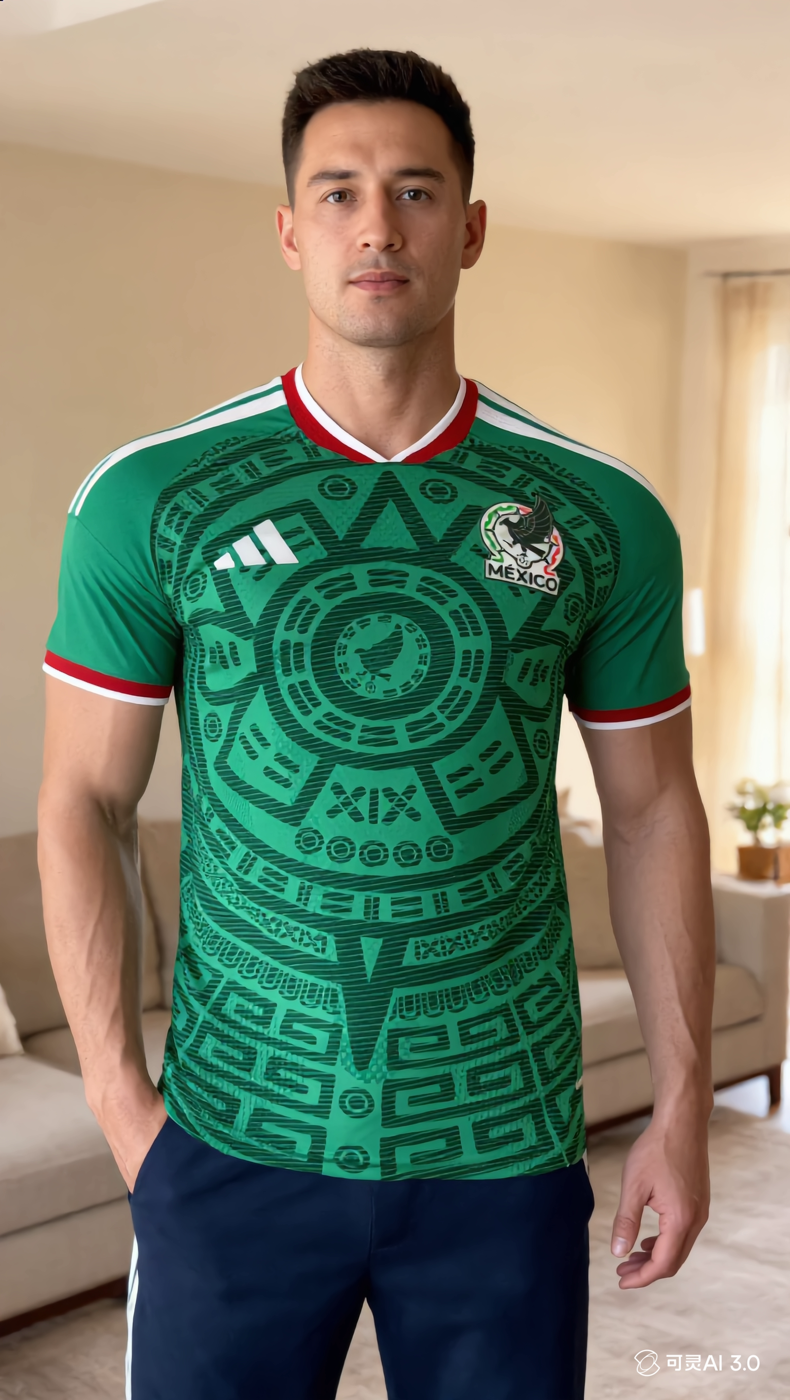 World Cup 2026 Mexico Team Home Football Jersey Player Version - JerseyFun