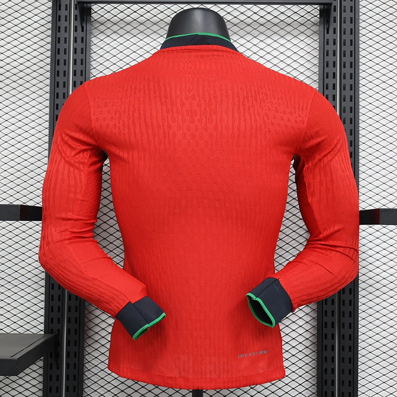 Player Edition 2025-26 Portugal Home Long Sleeve Football jersey