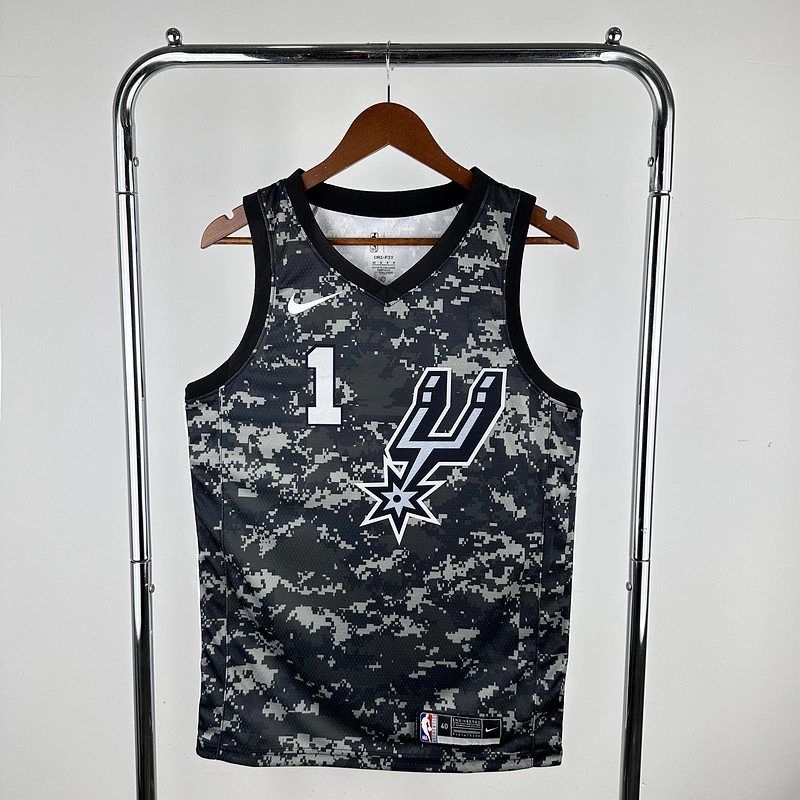 2021 NBA San Antonio Spurs 1 WEMBANYAMA Basketball Jersey