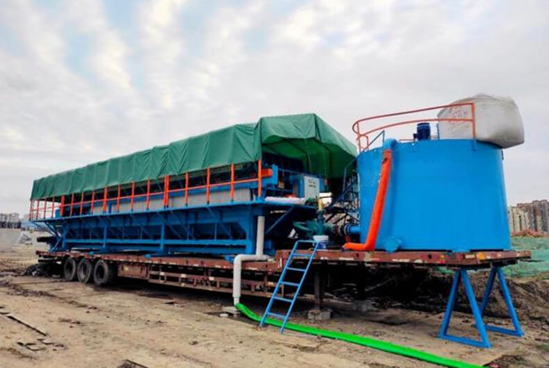 Oilfield specific vehicle mounted filter press IN China