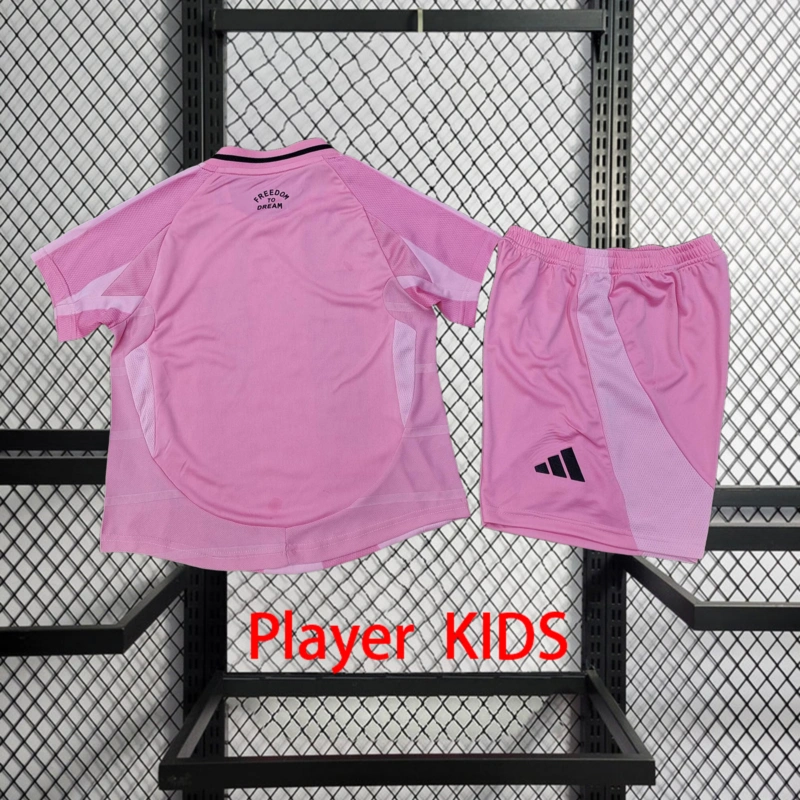 Player 2024-25 Inter Miami Home Kids football jersey Player KIDS