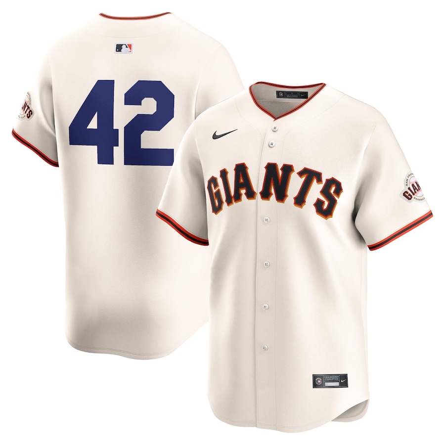 San Francisco Giants 2024 Jackie Robinson Day Home Limited Jersey  Cream