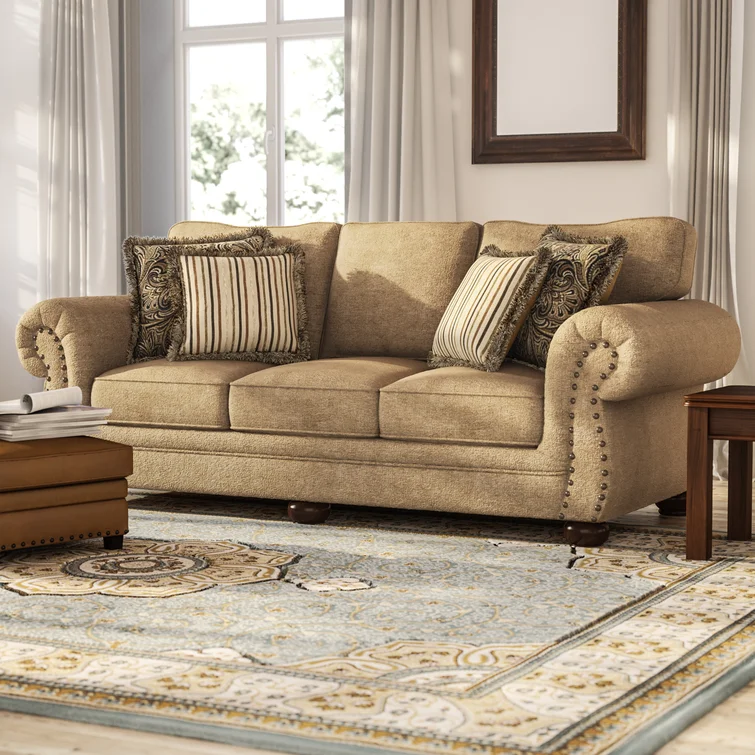 93'' ROLLED ARM SOFA