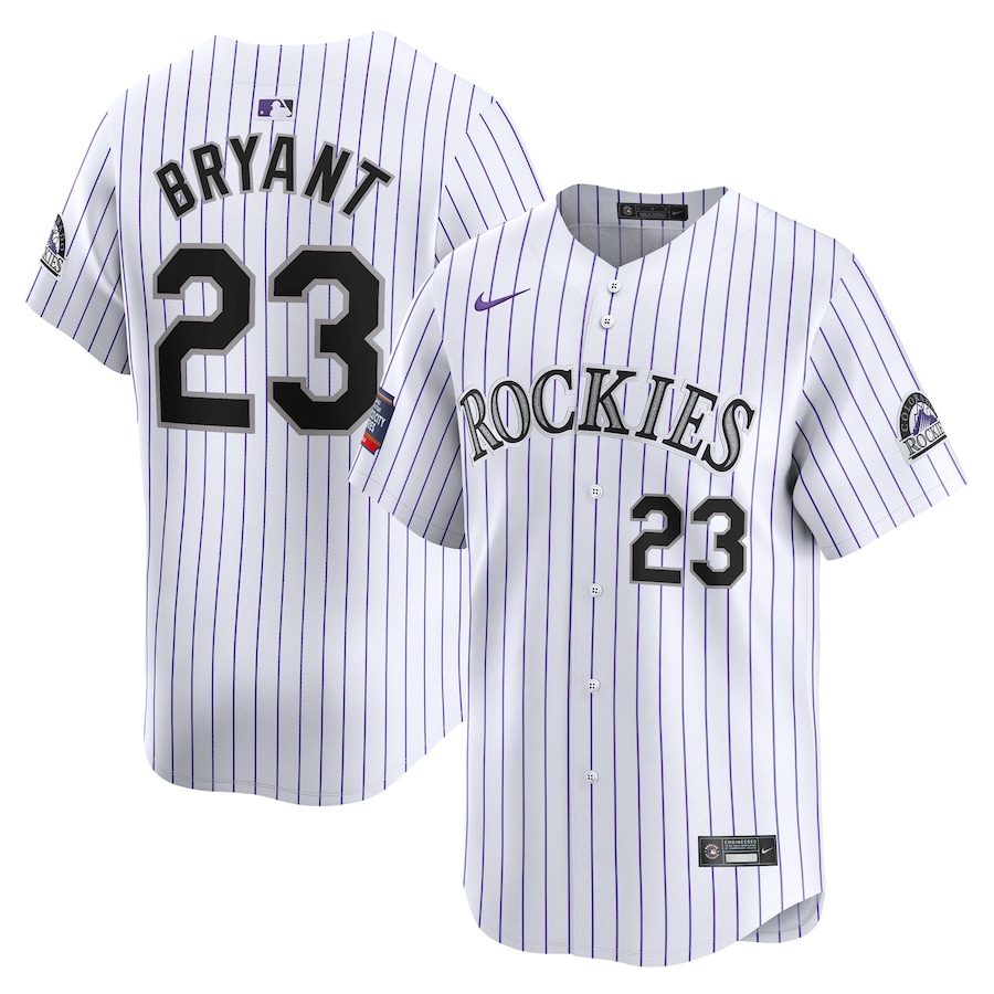 Kris Bryant Colorado Rockies 2024 MLB World Tour Mexico City Series Home Limited Player Jersey White