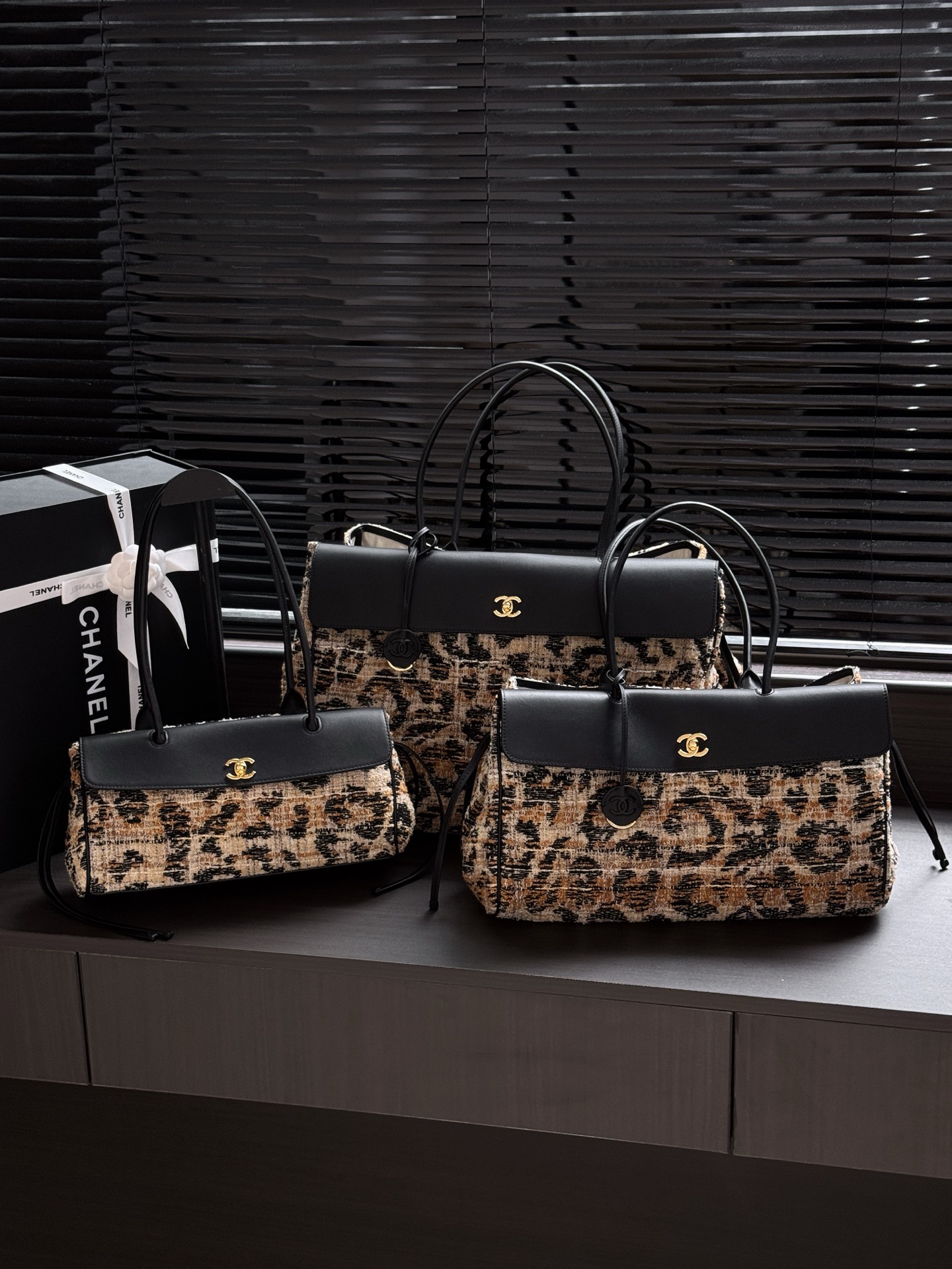 CHANEL 26A Métiers d’Art Leopard Baguette Bag