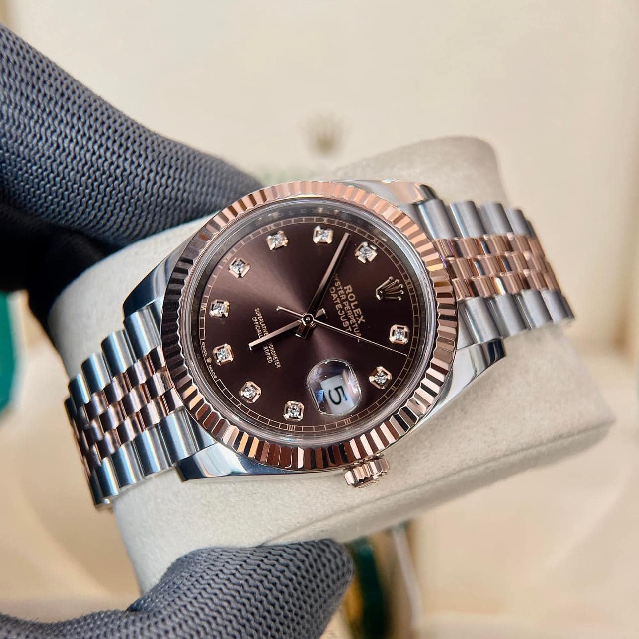 [Superclone] Rolex Datejust 36mm Chocolate Dial Diamond Jubilee 126231
