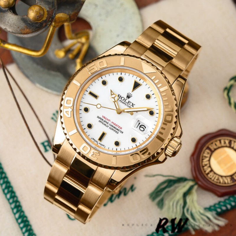 【Super Clone】Rolex Yacht-Master 16628 White Dial 40mm Mens replica Watch