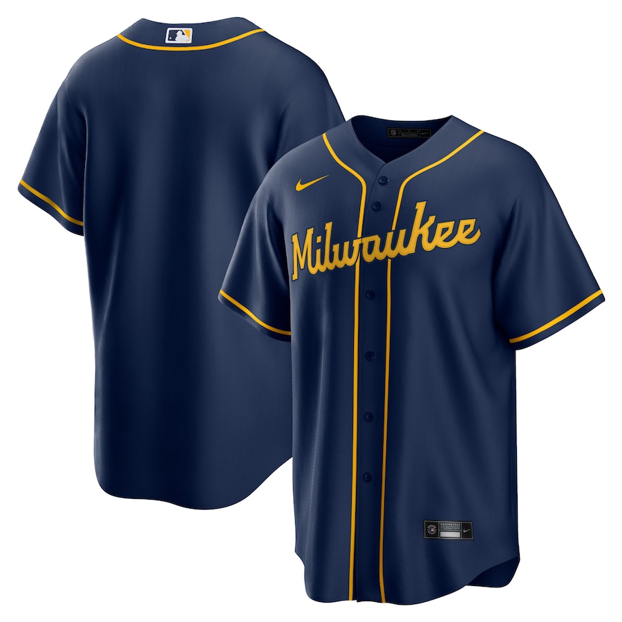 Milwaukee Brewers Alternate Team Jersey Navy