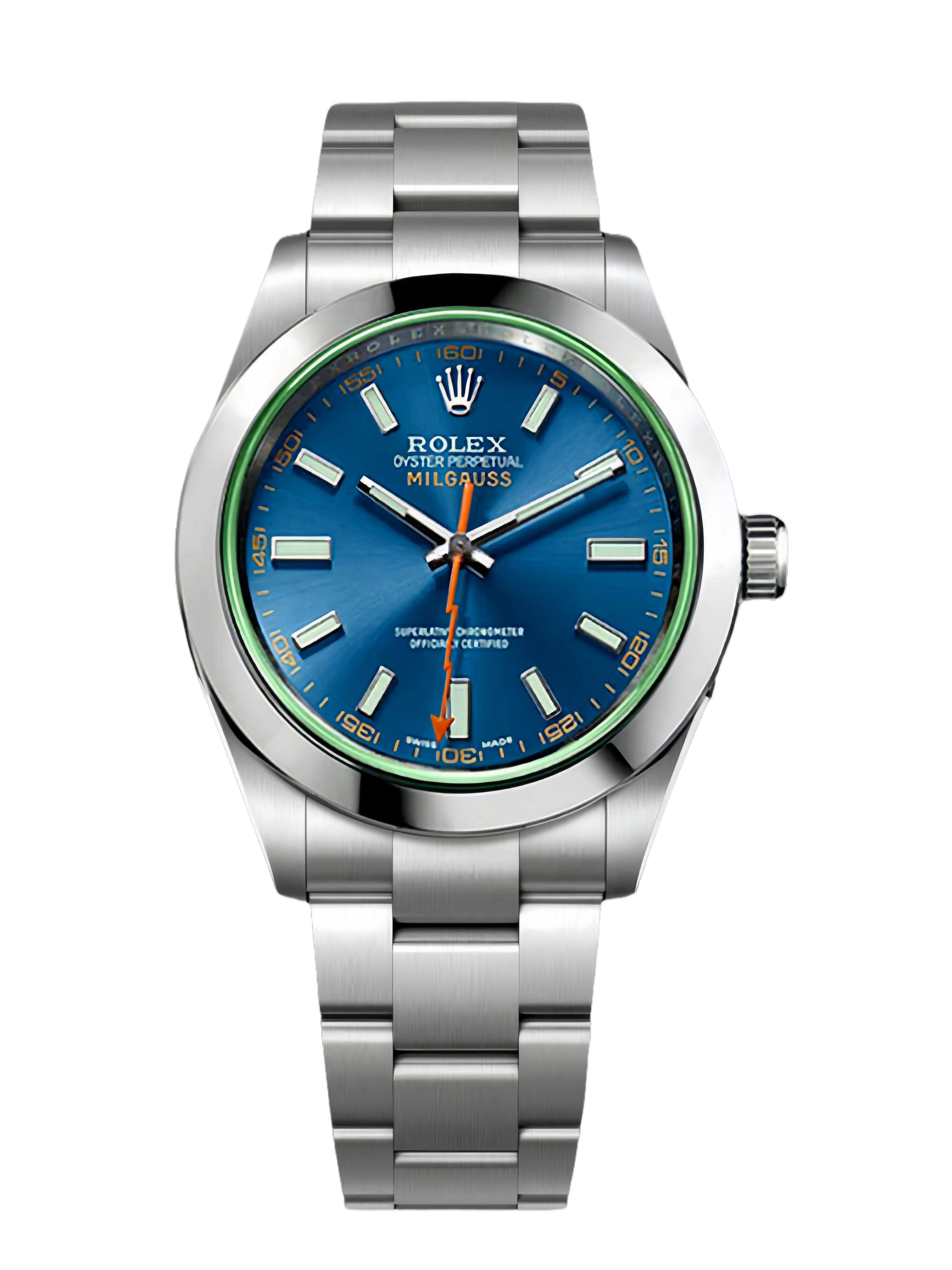 【Super Clone】Rolex Milgauss 116400GV Stainless Steel Z-blue Dial 40mm Mens Replica Watch