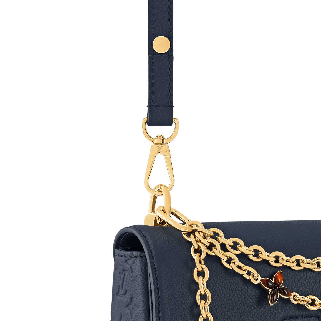 Louis Vuitton Twist MM Slim Medium Navy Taurillon Leather Shoulder Bag 23cm/9.1in M14342