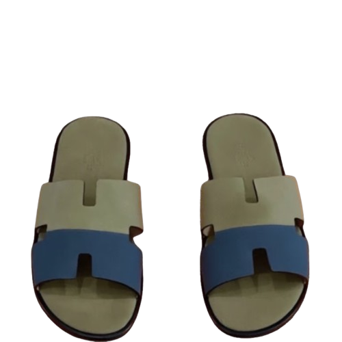 HERMES SANDAL IZMIR GREEN/PURPLE