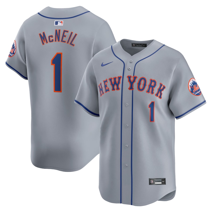 Jeff McNeil New York Mets Away Limited Player Jersey Gray