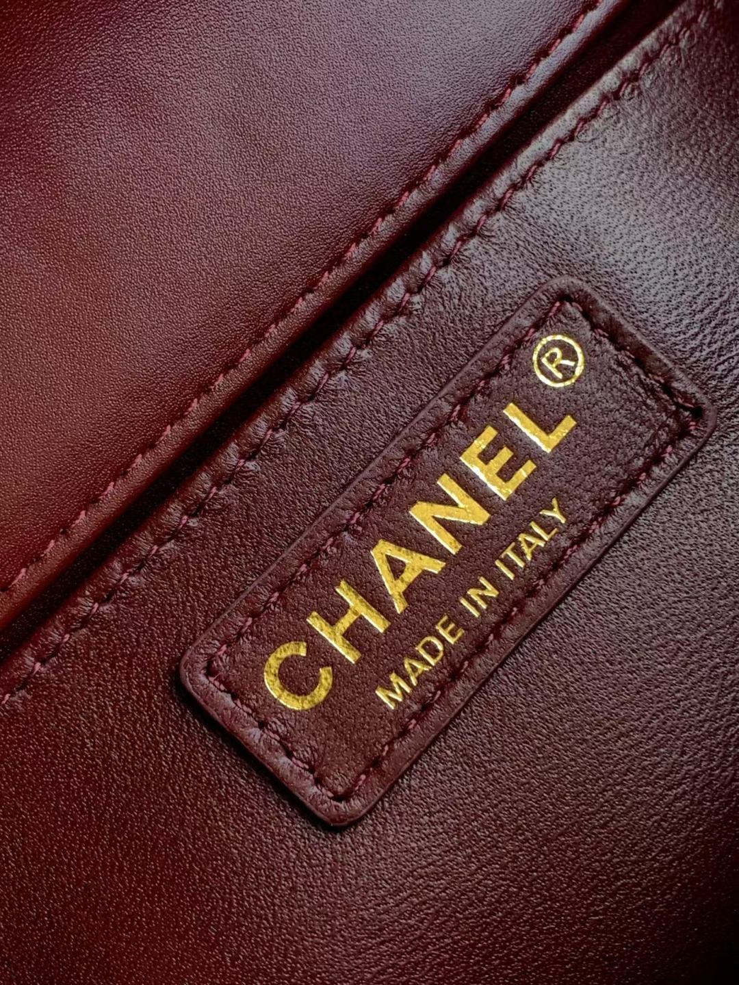 Chanel Calfskin Quilted Perfect Fit Flap Red 22cm