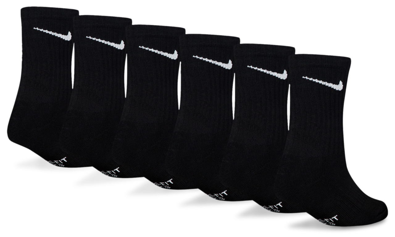 Nike 6 Pack Dri-FIT Performance Basic Crew Socks