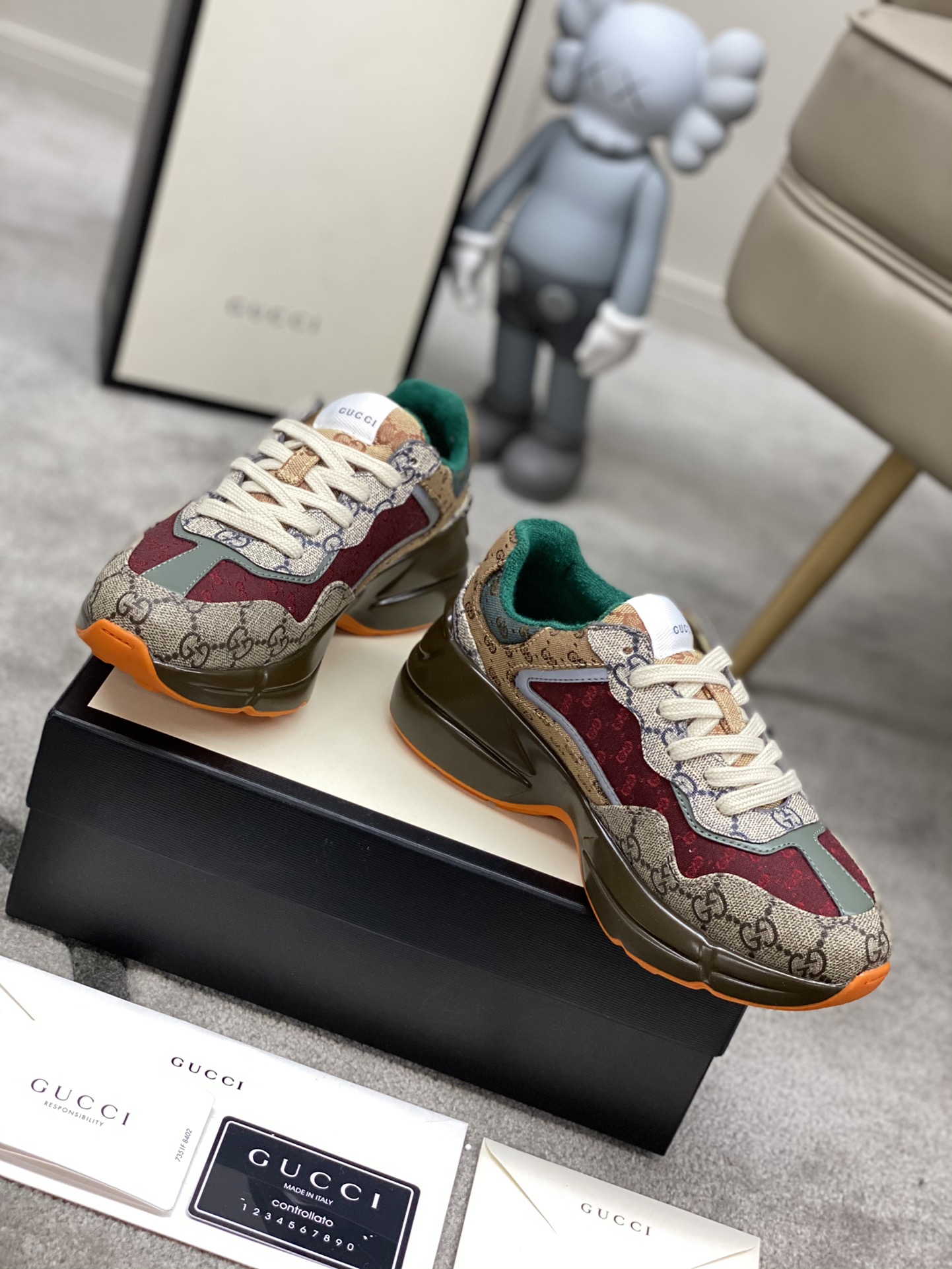 Gucci Women’S Gg Rhyton Sneaker ‎619891 99Wg0 6060
