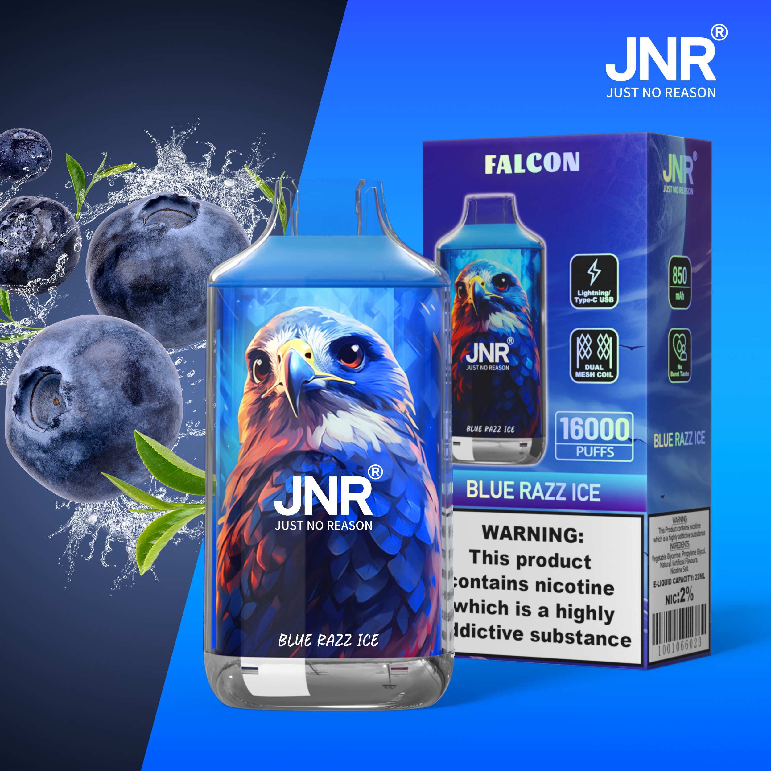 JNR Falcon 16000 Puffs Disposable Vape