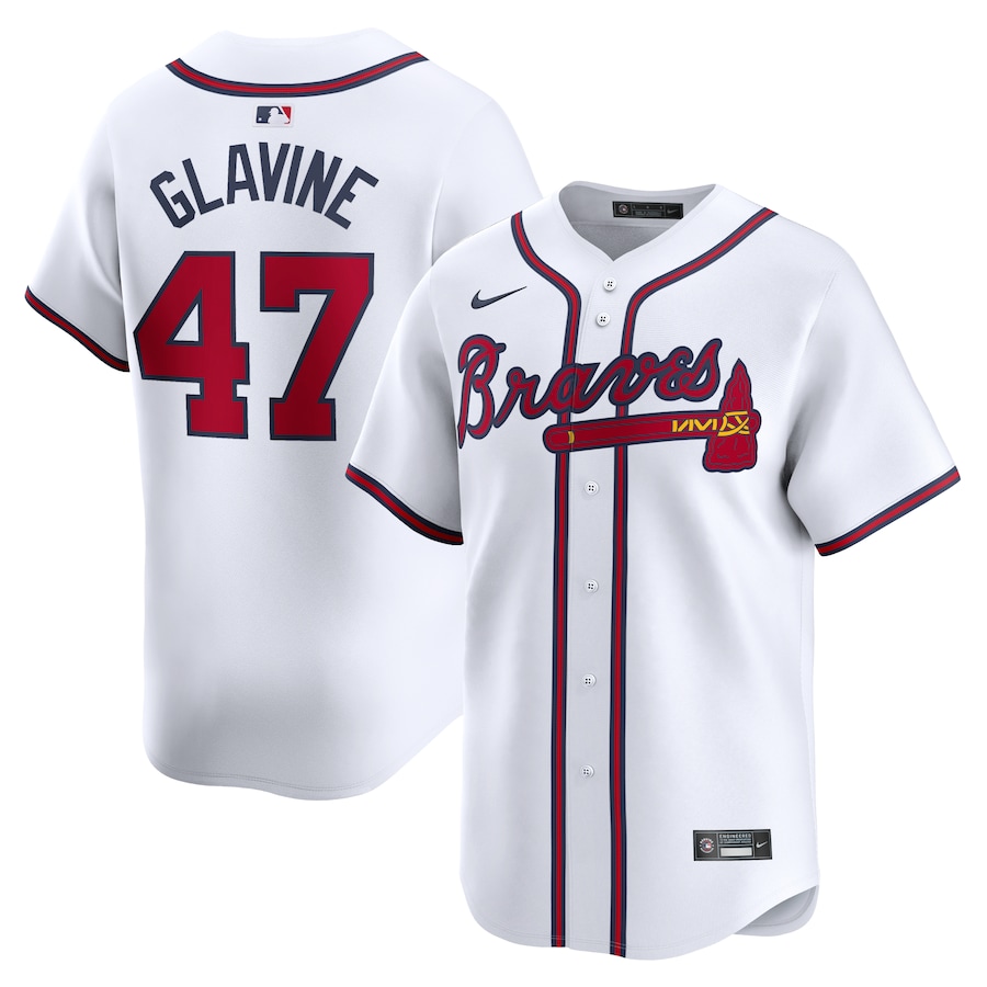 Tom Glavine Atlanta Braves Home Limited Player Jersey White
