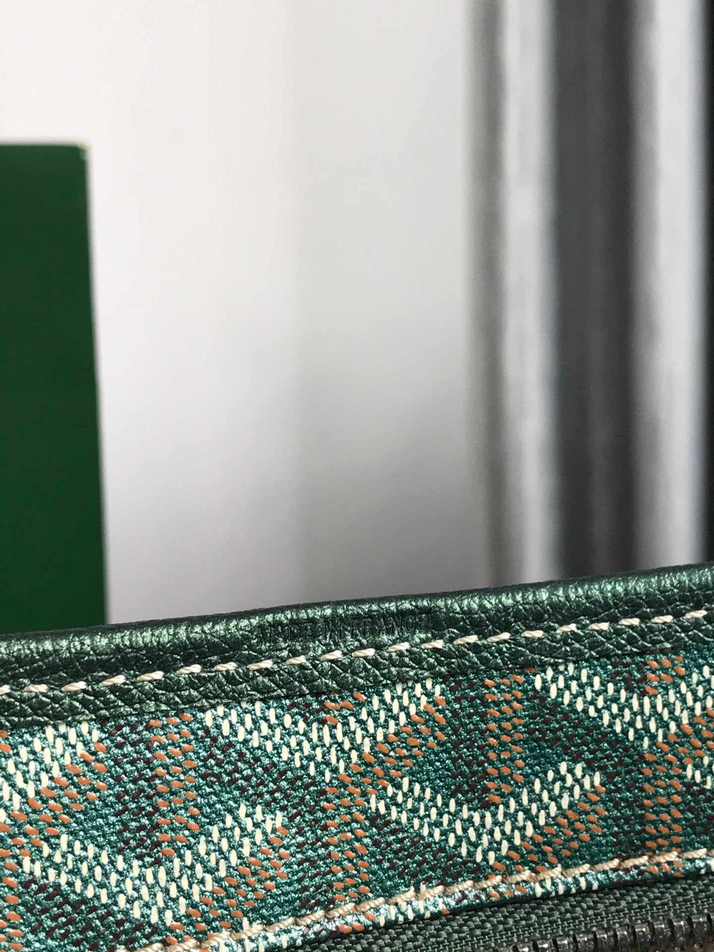 Goyard Bohème Hobo Bag 42Cm Green Canvas Chevroches Calfskin